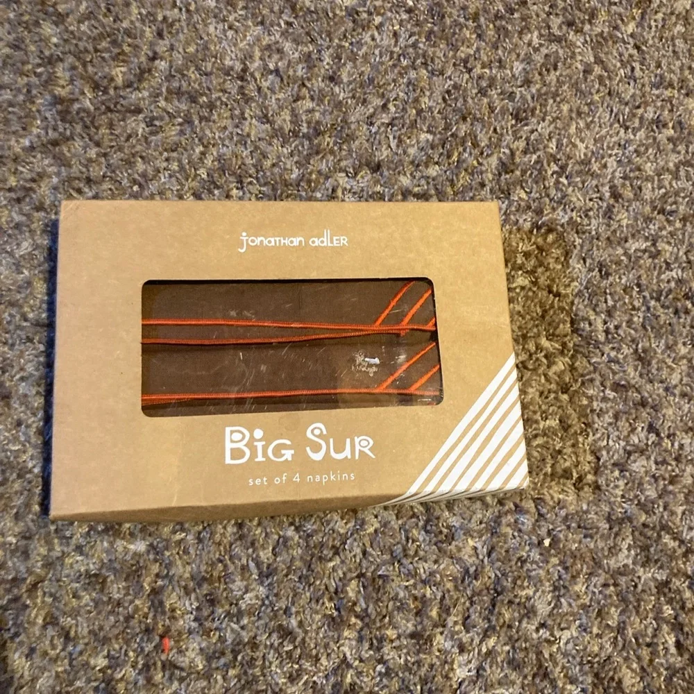 New Big Sur set of 4 napkins/ Bug Sur